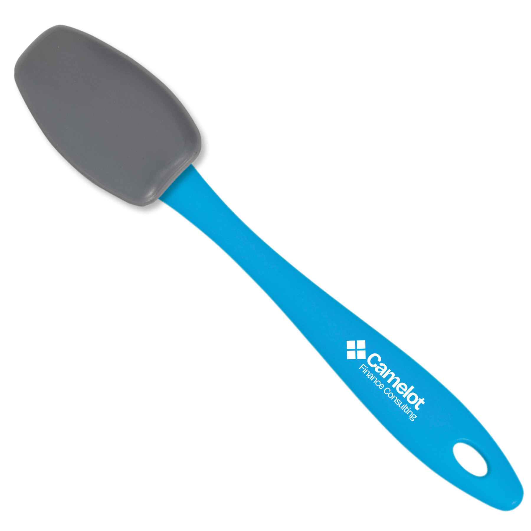 Imprinted - Azul Blue Handle - Gray Spoon